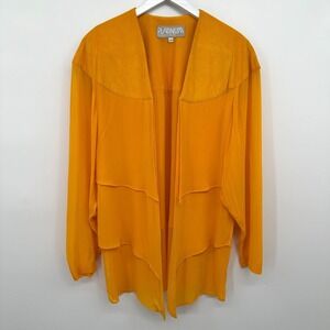 Vintage Platinum Dorothy Schoelen Jacket Cardigan Size Medium Eclectic Statement